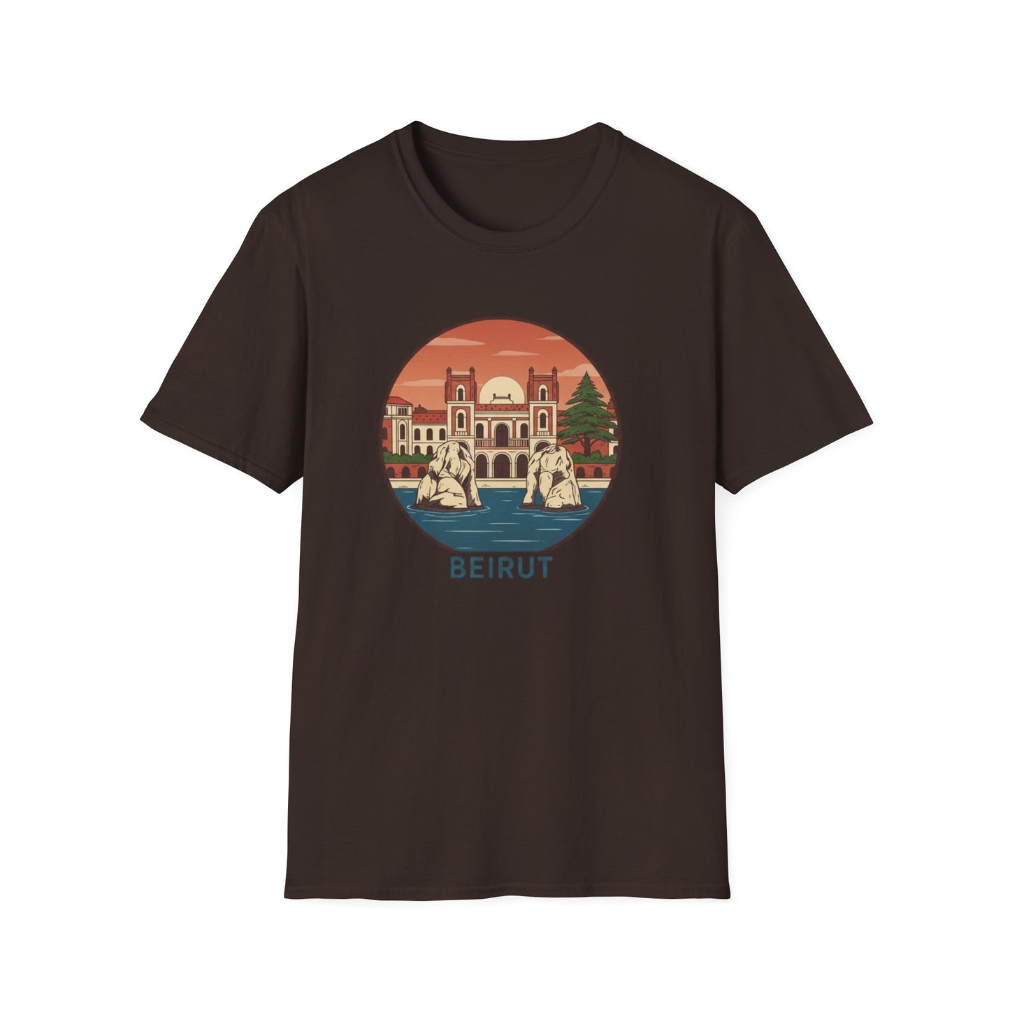 Beirut Vintage Landmark T-Shirt — Retro Cityscape Tee