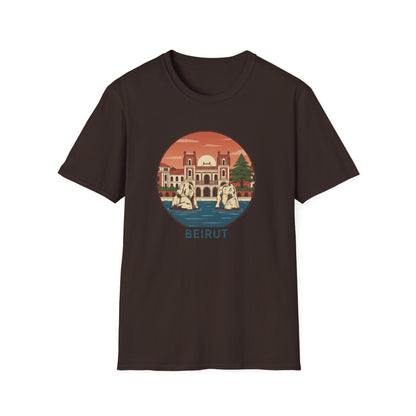 Beirut Vintage Landmark T-Shirt — Retro Cityscape Tee