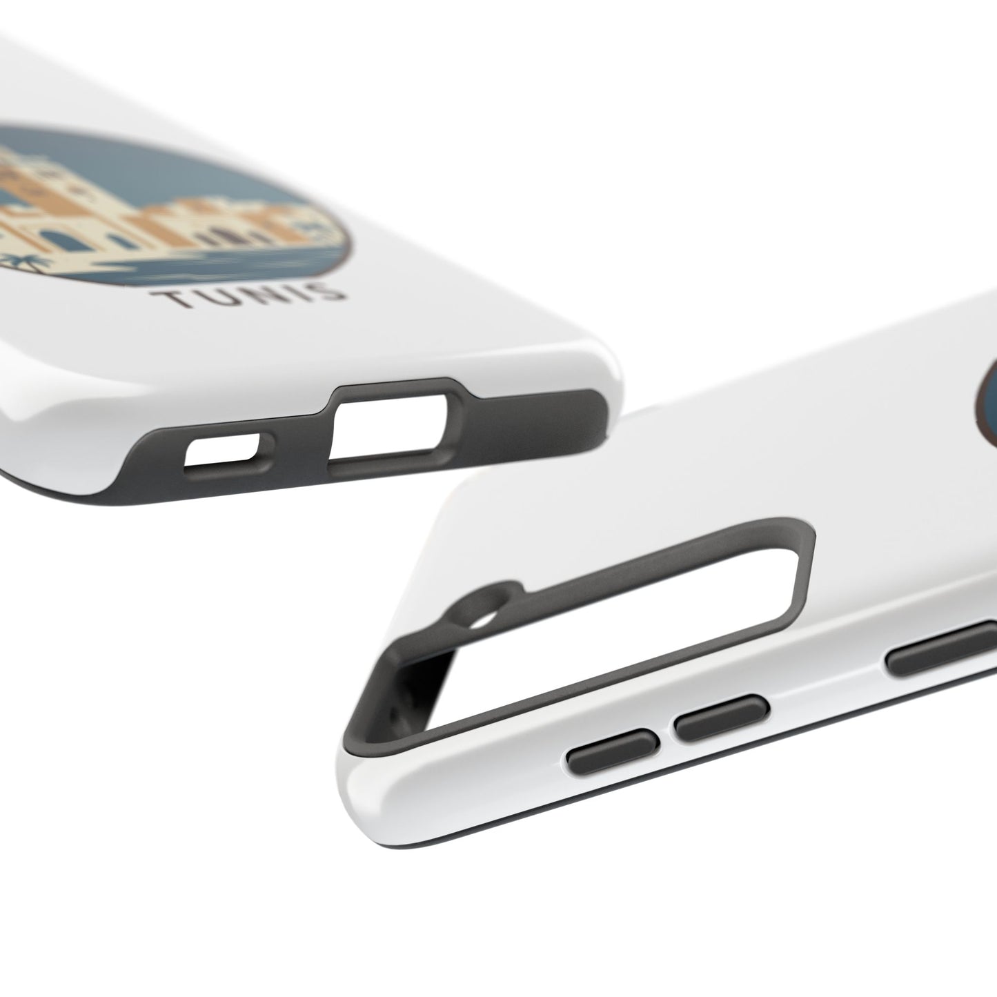 Coque de téléphone motif paysage urbain de Tunis — Coque de protection résistante pour iPhone