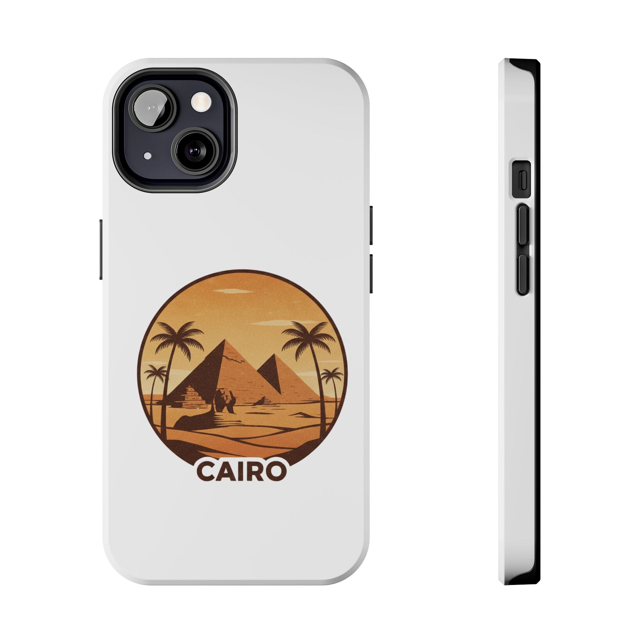 Cairo Pyramids Tough Phone Case — Vintage Egypt Travel iPhone/Android Protective Cover