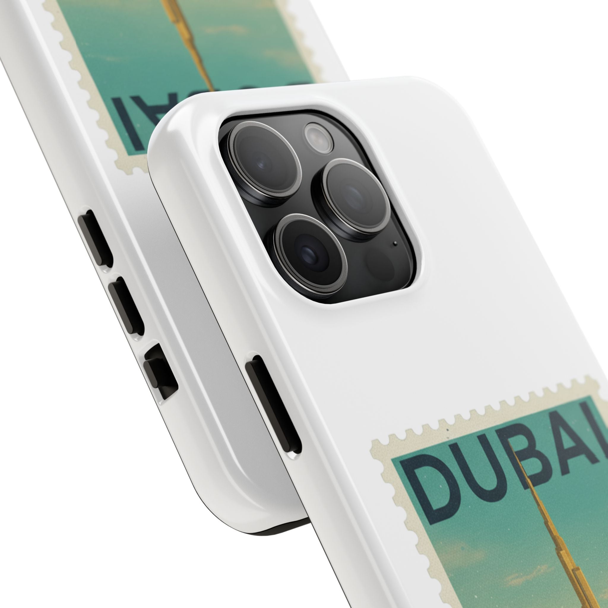 Dubai Postage Stamp Phone Case — Travel-Inspired Tough iPhone Case
