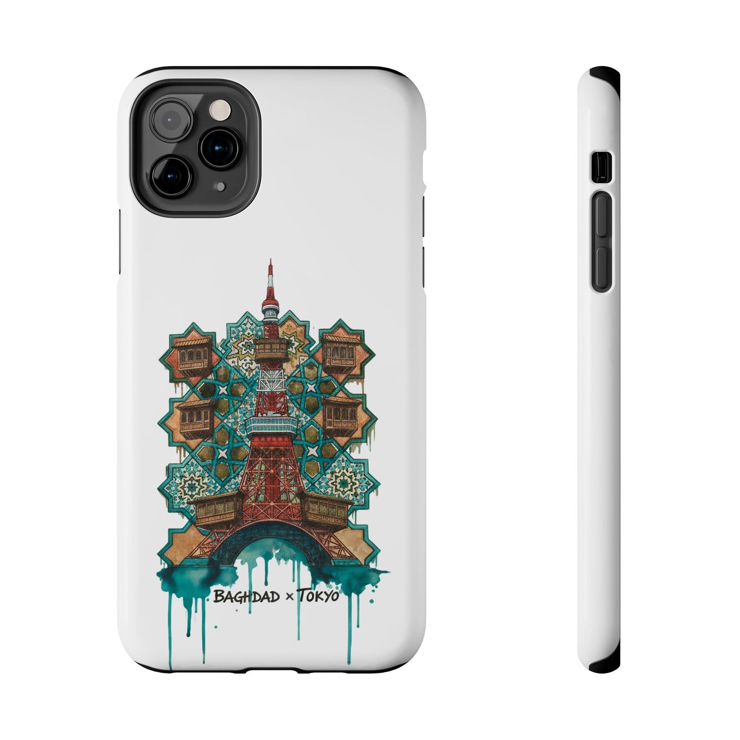 Coque de téléphone résistante — Illustration fusion Bagdad x Tokyo