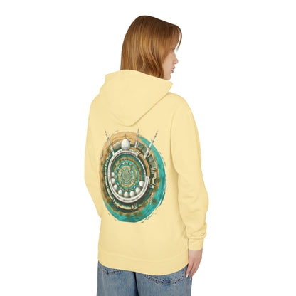 Mandala Mosque Hoodie — Islamic Geometric Art Backprint Hoodie