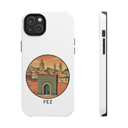Étui de téléphone résistant Fez City — Étui de téléphone de voyage motif arche marocaine