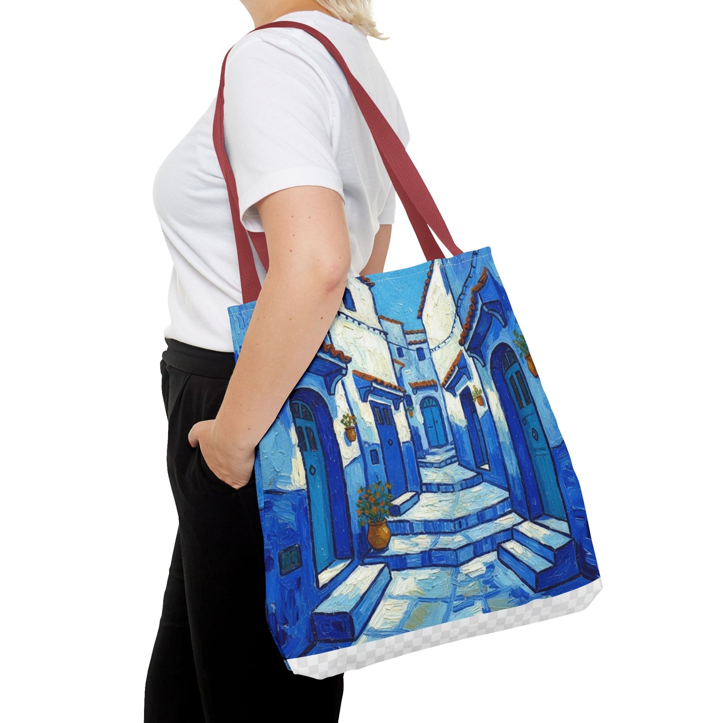 Mediterranean Blue Alley Tote