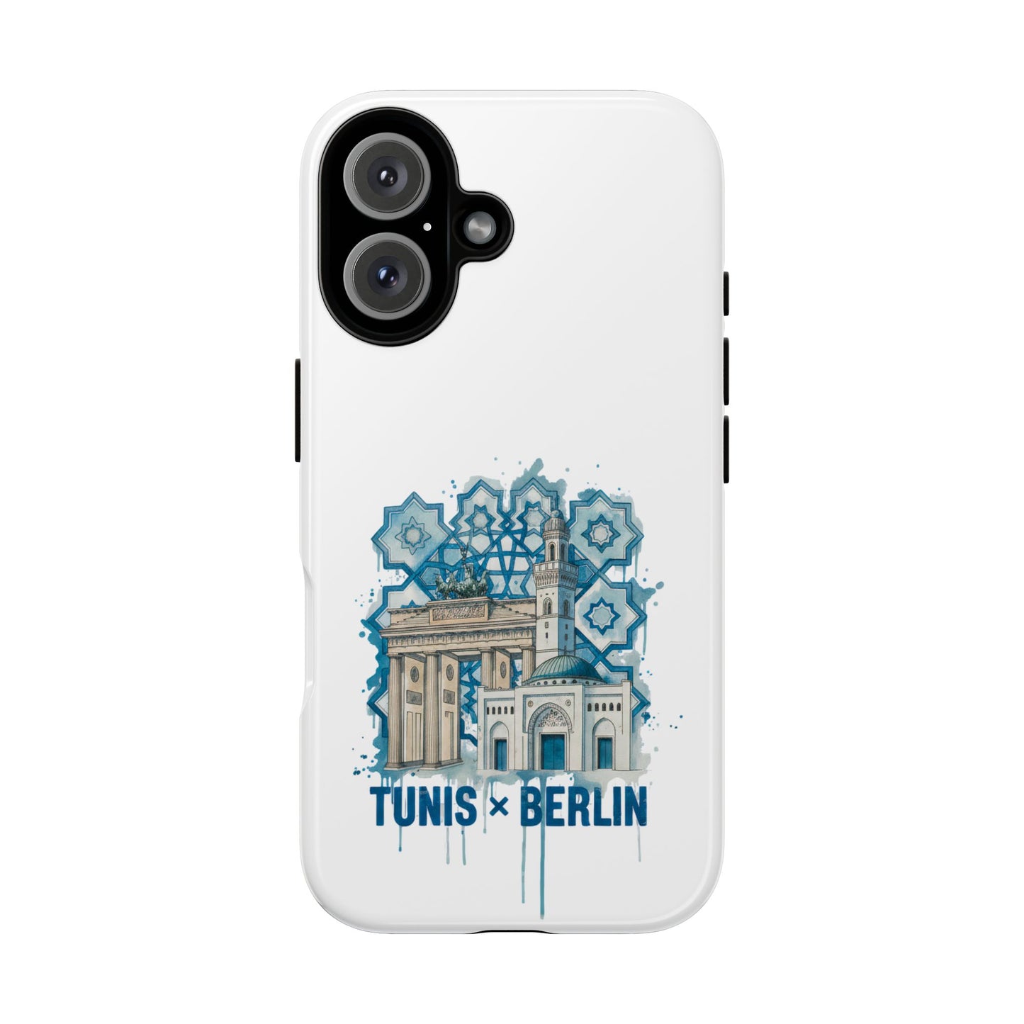 Coque de téléphone Tunis × Berlin — Monument mosaïque bleu