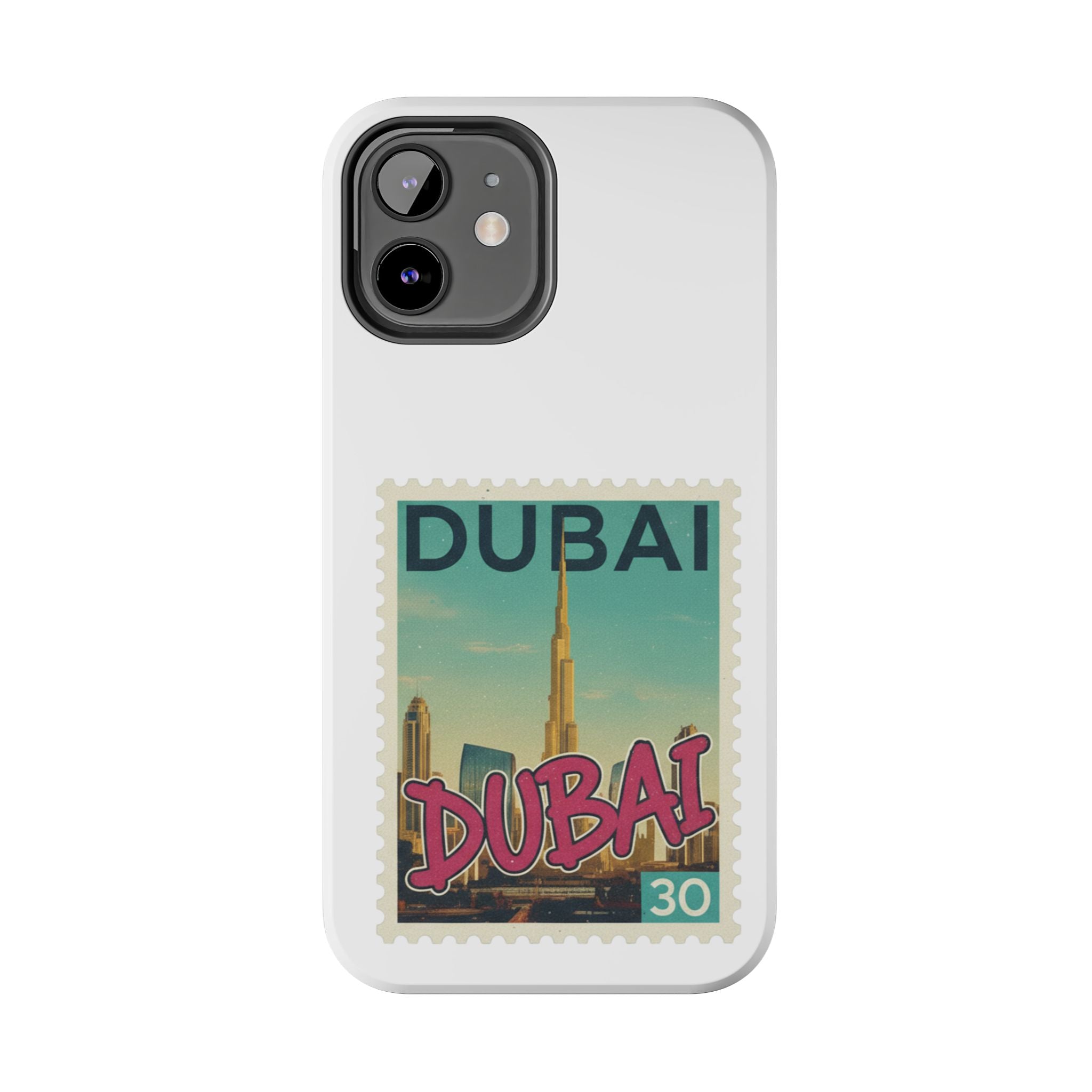 Dubai Postage Stamp Phone Case — Travel-Inspired Tough iPhone Case