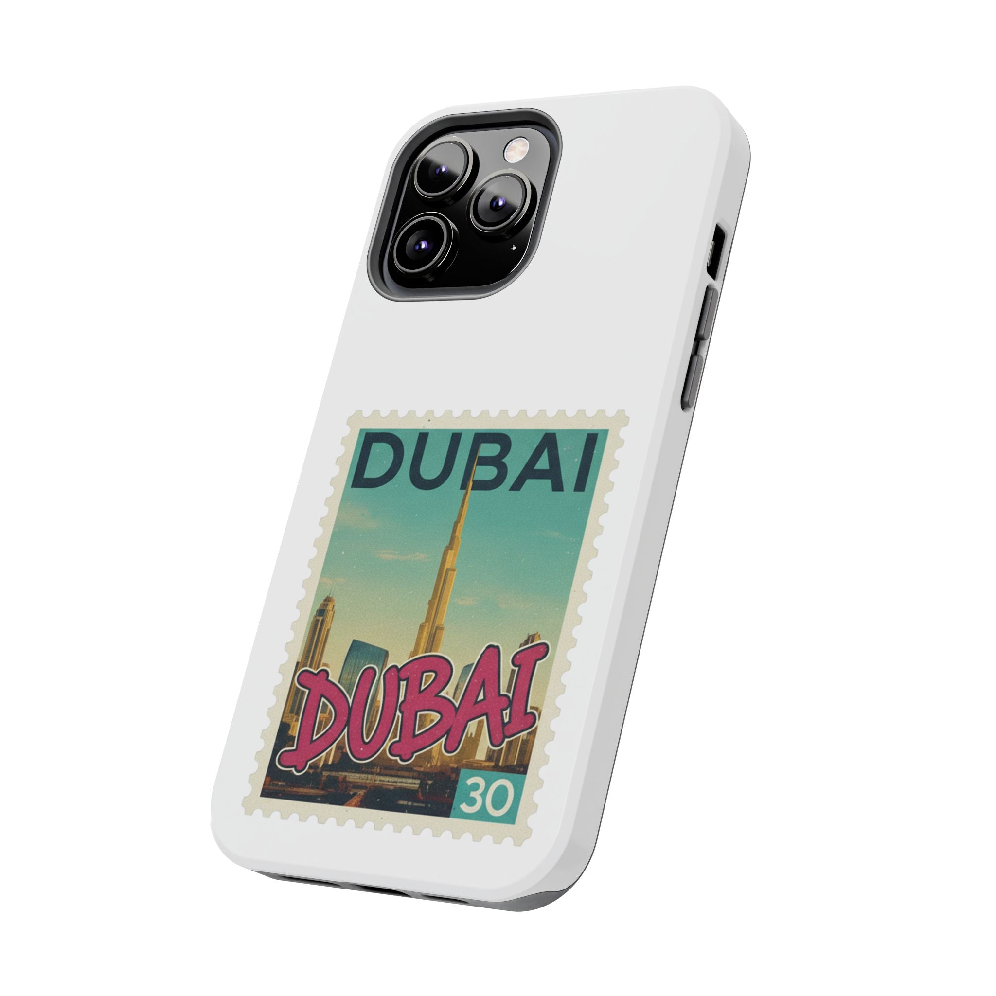 Dubai Postage Stamp Phone Case — Travel-Inspired Tough iPhone Case