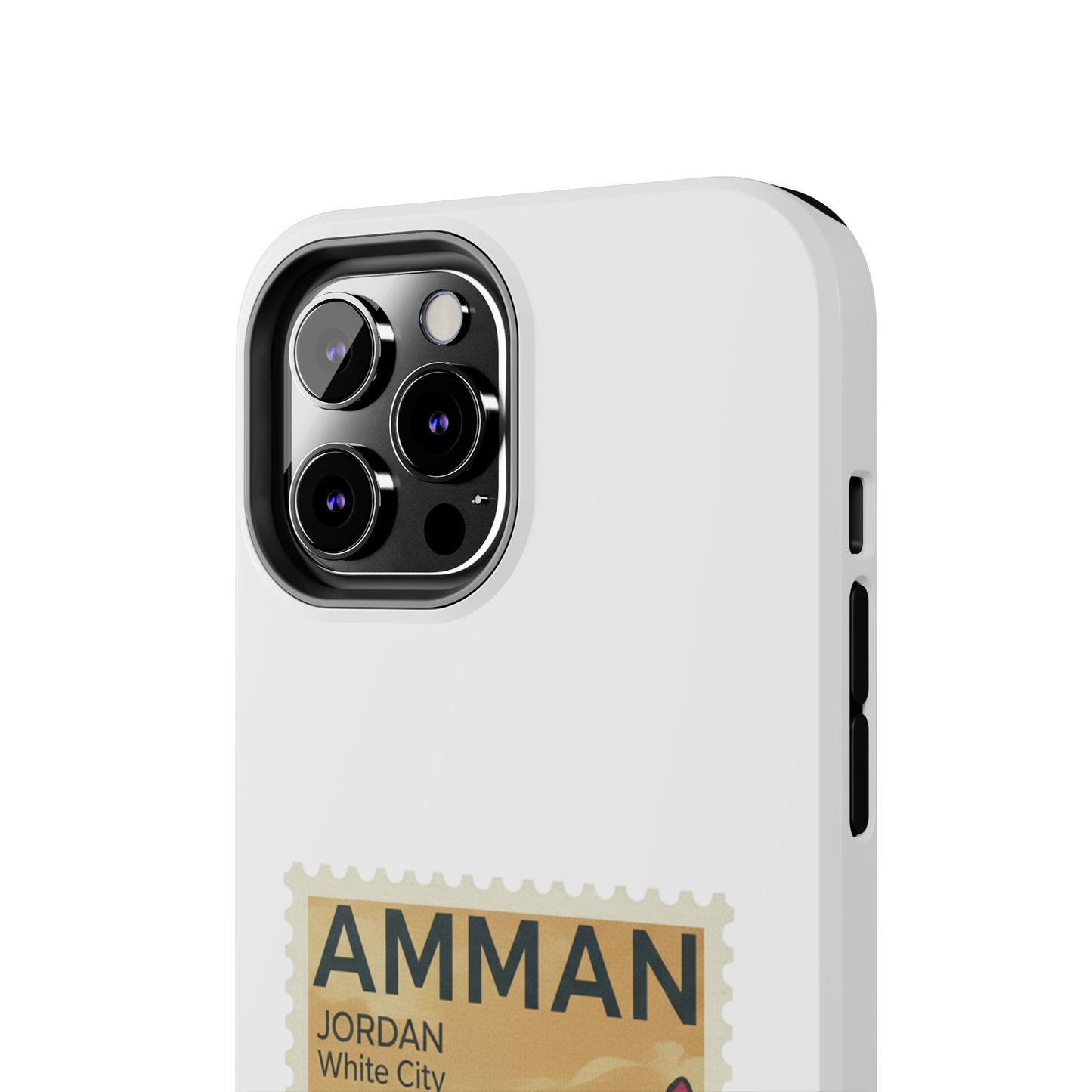 Amman Stamp Tough Phone Case — Jordan Travel Vintage Postage Design