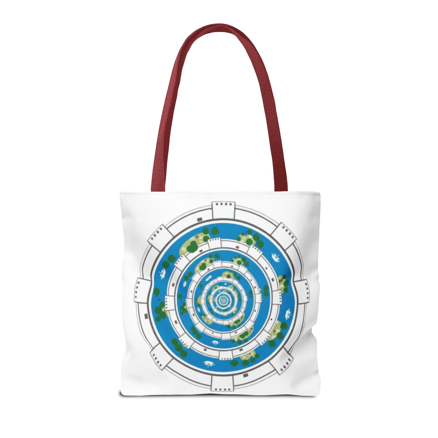 Spiral Island Tote Bag – Nautical Mandala All-Over Print Tote