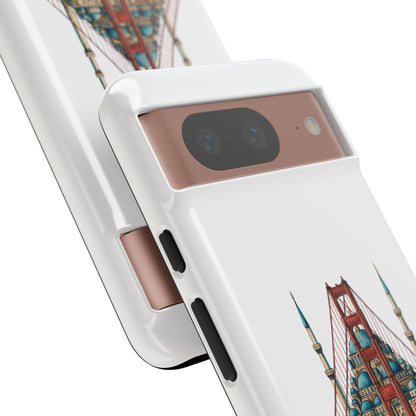 City Bridge Phone Case — Istanbul × San Francisco Illustrated Travel Design