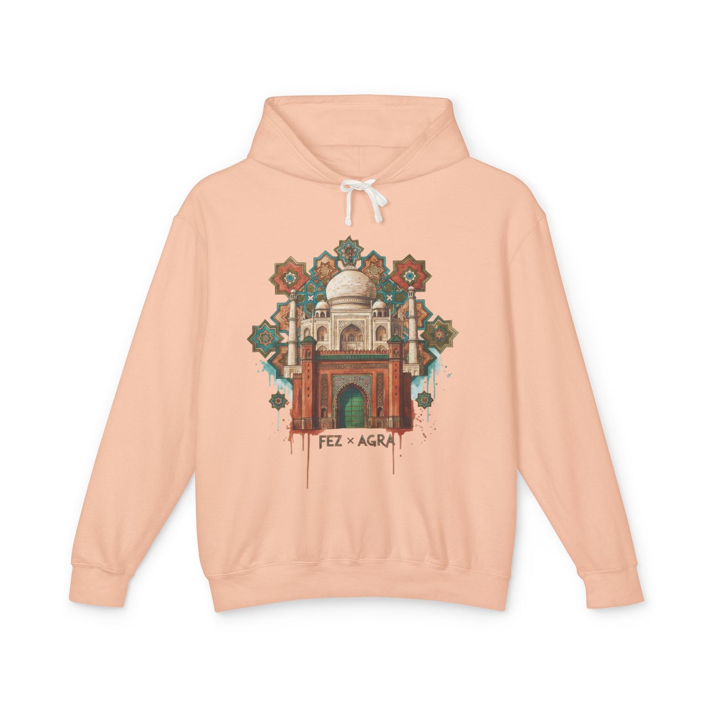 Beirut Souk Floral Hoodie — Lebanon Architectural Art Pullover