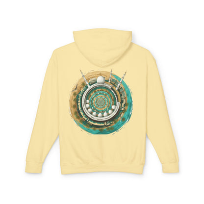 Mandala Mosque Hoodie — Islamic Geometric Art Backprint Hoodie