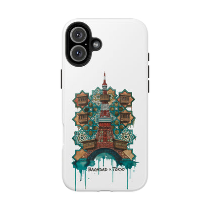 Coque de téléphone résistante — Illustration fusion Bagdad x Tokyo