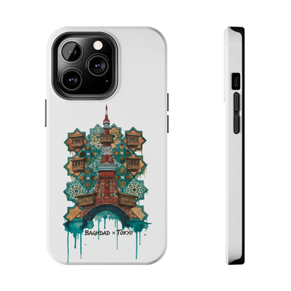 Coque de téléphone résistante — Illustration fusion Bagdad x Tokyo