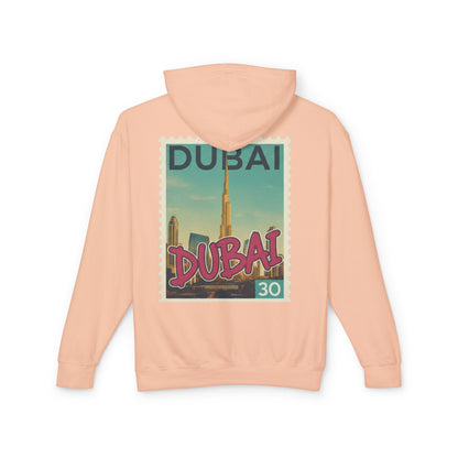 Dubai Vintage Postage Stamp Hoodie – Travel Souvenir Sweatshirt