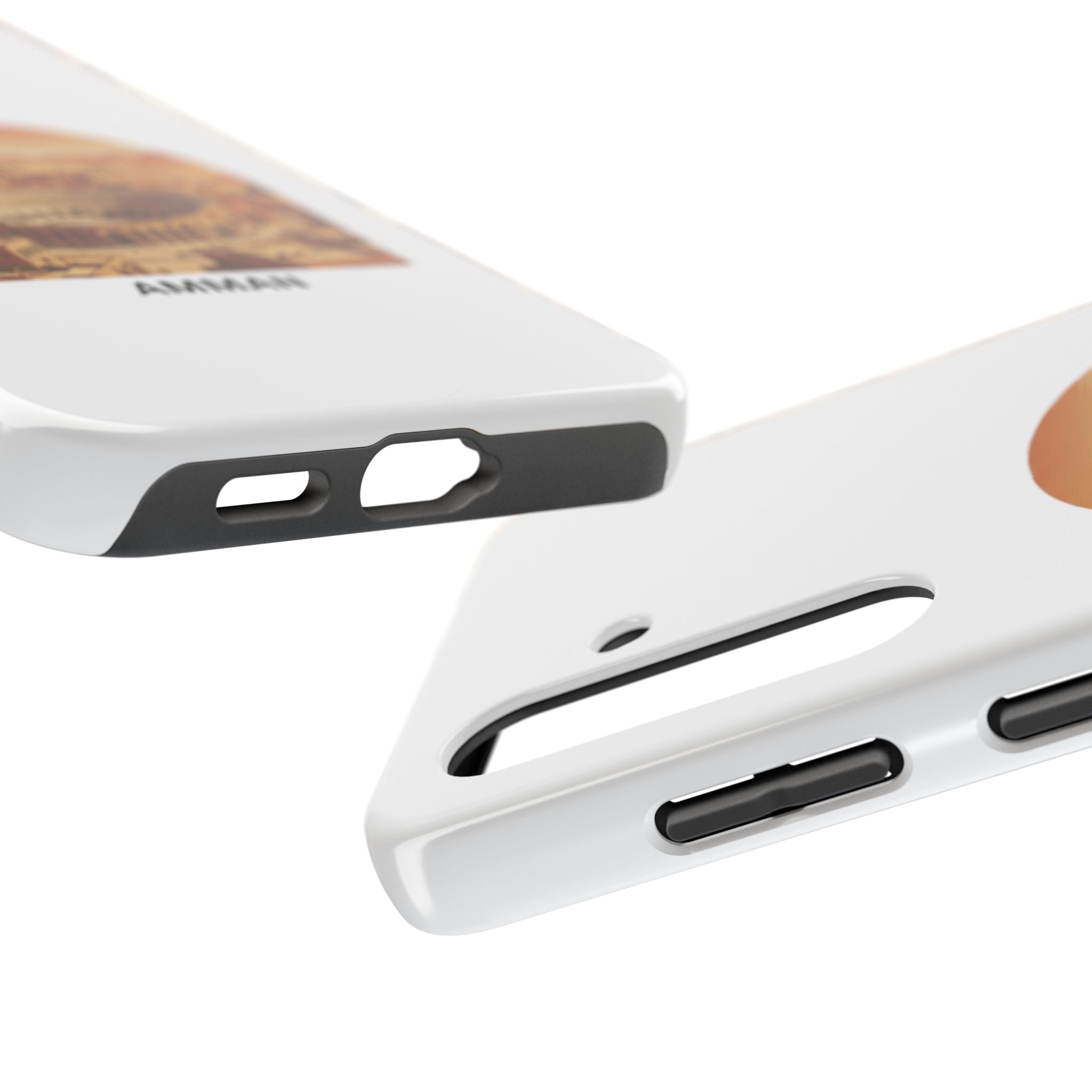 Amman Coliseum Tough Phone Case — Vintage Desert Cityscape Protective Cover