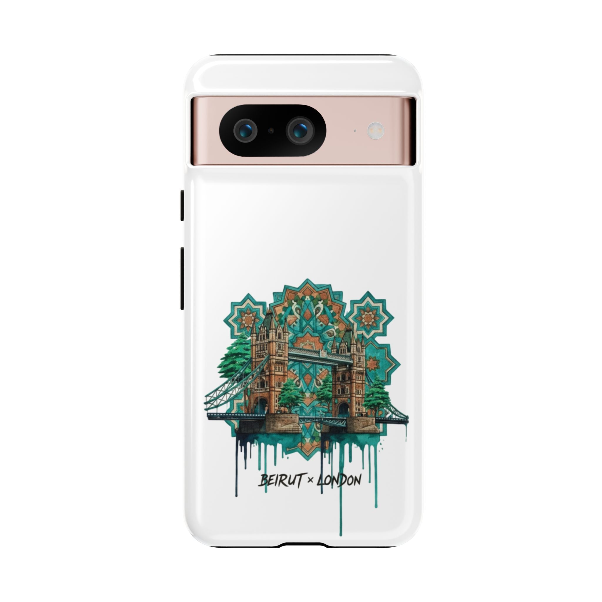 Beirut x London Ornate Phone Case — Turquoise Mosaic Gateway Design