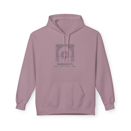 Damascus Heritage Hoodie — Minimal Middle Eastern Motif