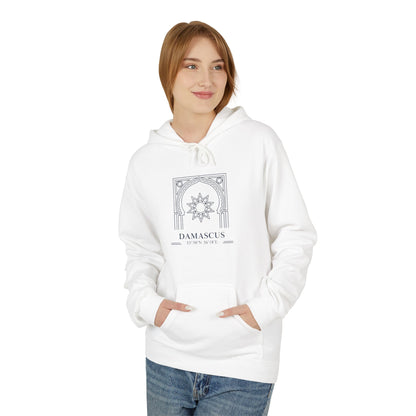 Damascus Heritage Hoodie — Minimal Middle Eastern Motif