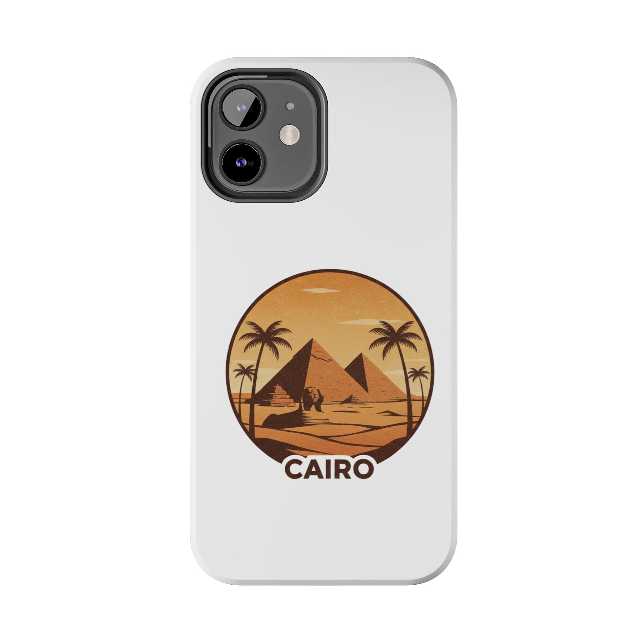 Cairo Pyramids Tough Phone Case — Vintage Egypt Travel iPhone/Android Protective Cover