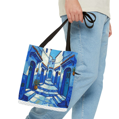 Mediterranean Blue Alley Tote
