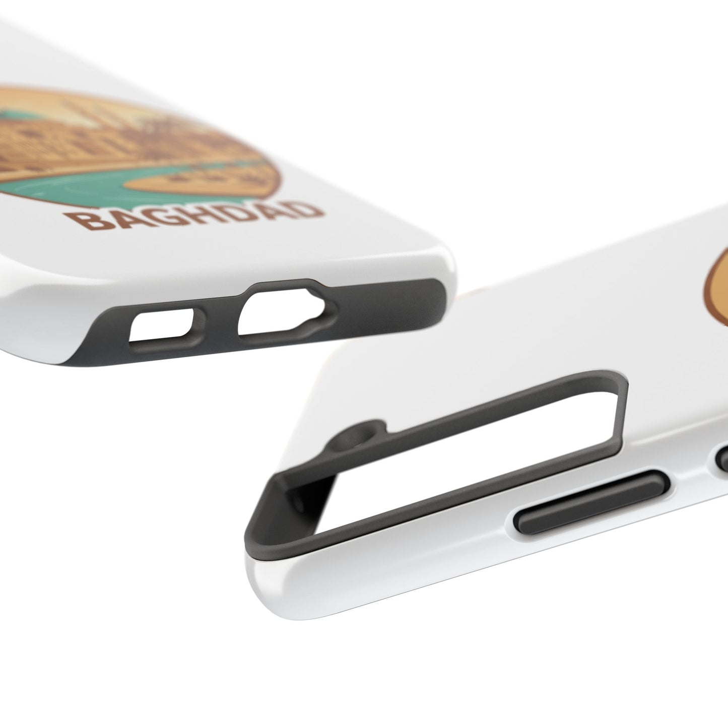 Baghdad Illustrated Tough Phone Case — Vintage Middle East Cityscape Protective Cover