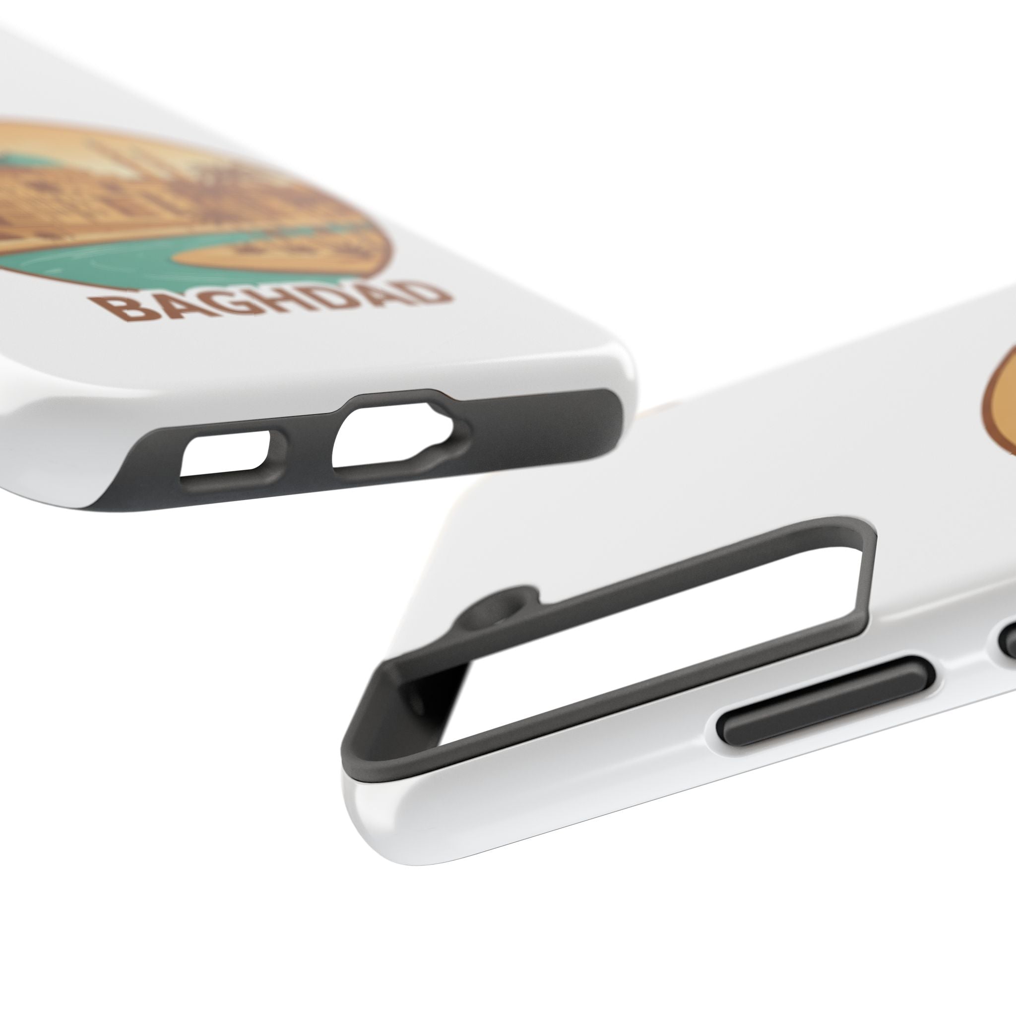 Baghdad Illustrated Tough Phone Case — Vintage Middle East Cityscape Protective Cover