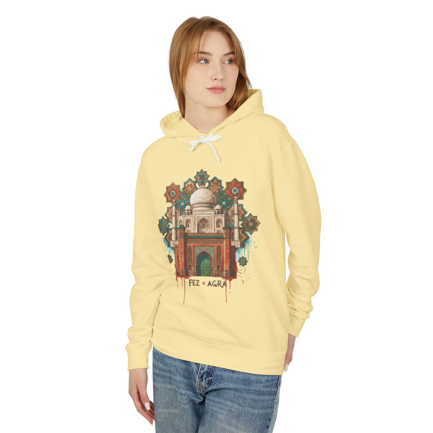 Beirut Souk Floral Hoodie — Lebanon Architectural Art Pullover