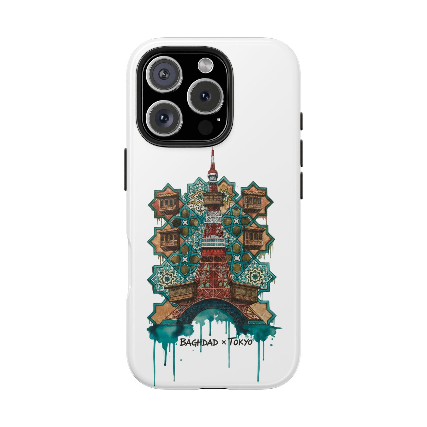 Coque de téléphone résistante — Illustration fusion Bagdad x Tokyo