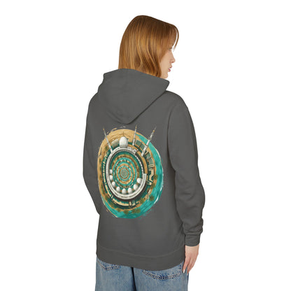 Mandala Mosque Hoodie — Islamic Geometric Art Backprint Hoodie