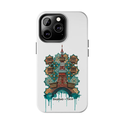 Coque de téléphone résistante — Illustration fusion Bagdad x Tokyo
