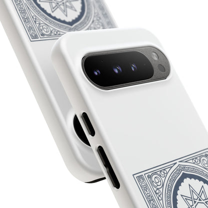 Jeddah Coordinates Phone Case — Arabic Arch Geometric Design