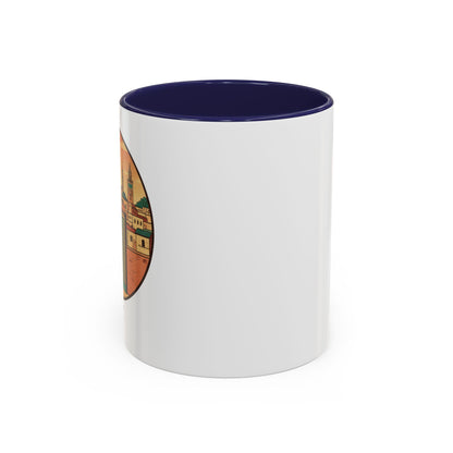 Mug à café Fez Landmark Accent — Souvenir de voyage représentant un paysage urbain marocain (11/15 oz)