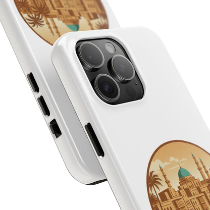 Baghdad Illustrated Tough Phone Case — Vintage Middle East Cityscape Protective Cover