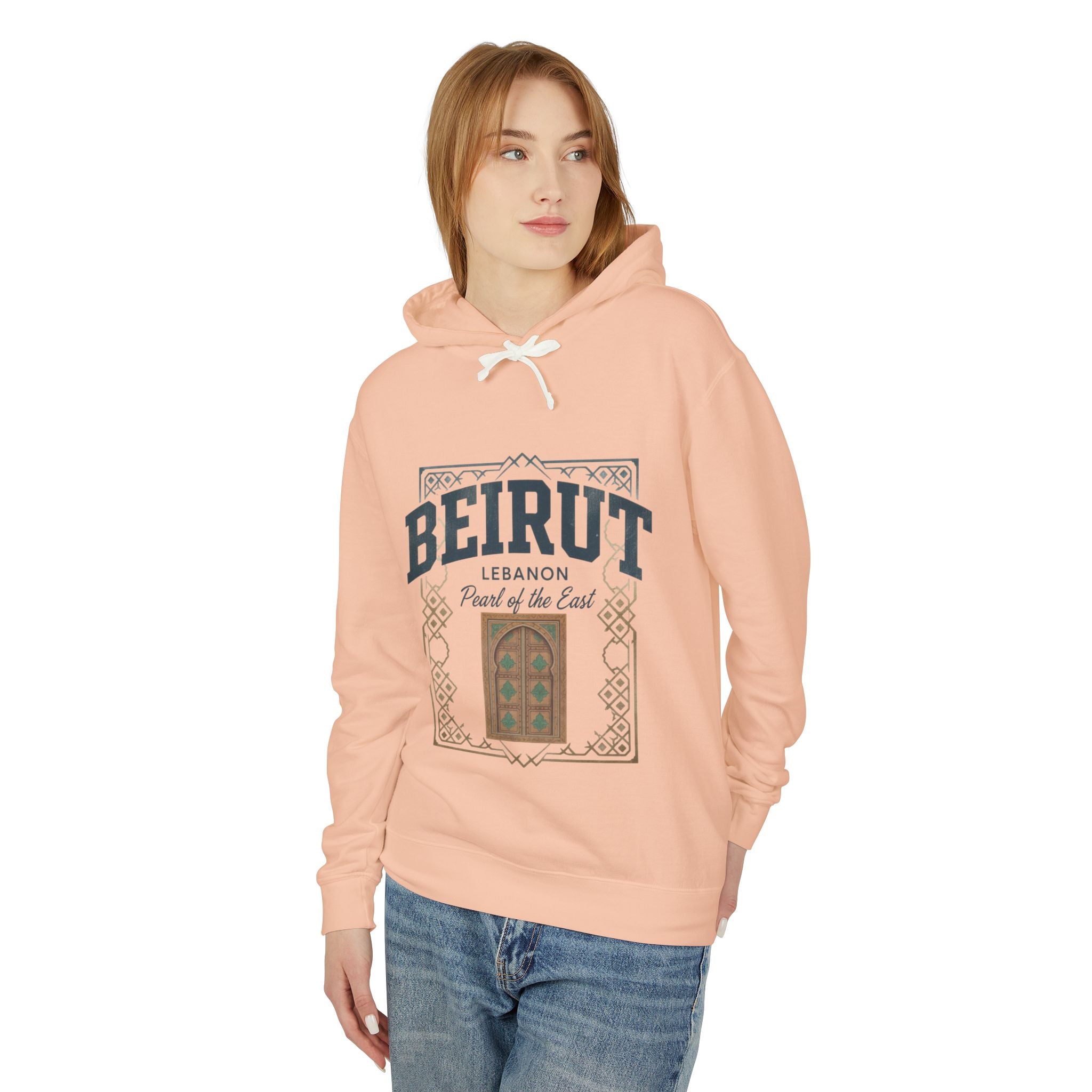 Beirut Vintage Door Hoodie — Lebanon "Pearl of the East" Travel Sweatshirt
