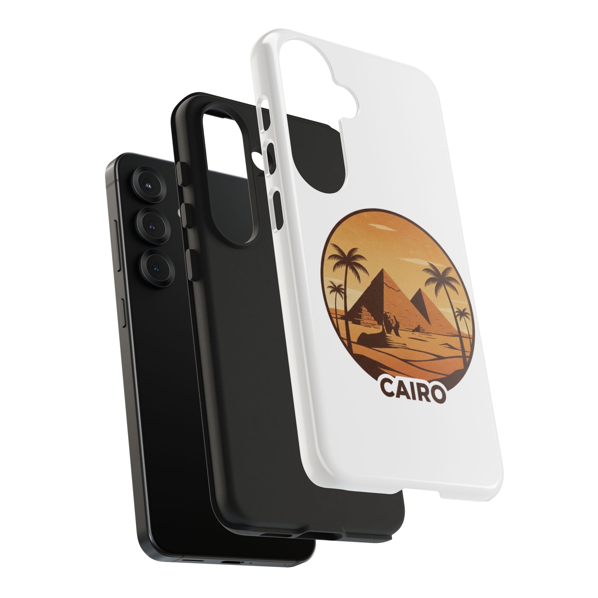 Cairo Pyramids Tough Phone Case — Vintage Egypt Travel iPhone/Android Protective Cover