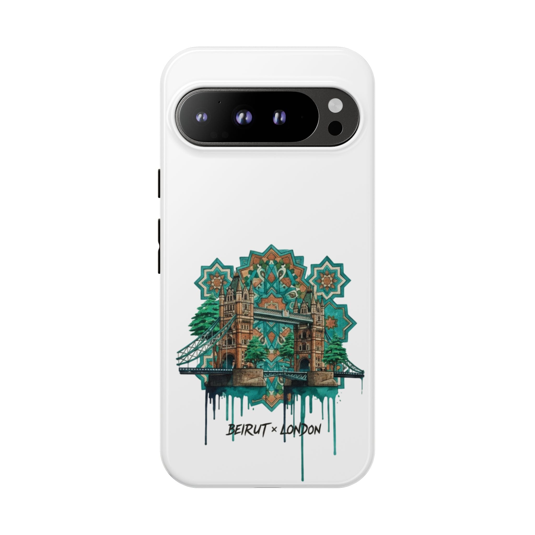 Beirut x London Ornate Phone Case — Turquoise Mosaic Gateway Design