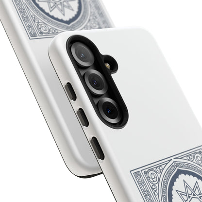 Jeddah Coordinates Phone Case — Arabic Arch Geometric Design