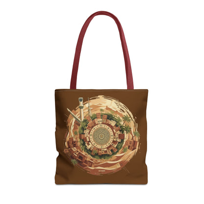 Desert Oasis Circular Art Tote