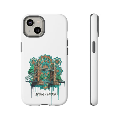 Beirut x London Ornate Phone Case — Turquoise Mosaic Gateway Design