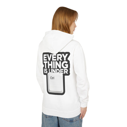Everything Is Under Ctrl Hoodie — Funny Tech Keyboard Graphic Lightweight Hoodie