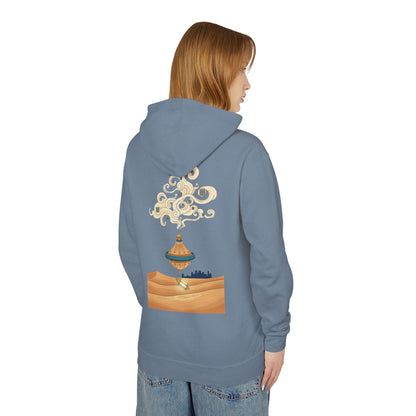 Desert Lamp Hoodie — Boho Floating Lantern Desert Sweatshirt