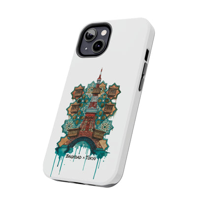 Coque de téléphone résistante — Illustration fusion Bagdad x Tokyo