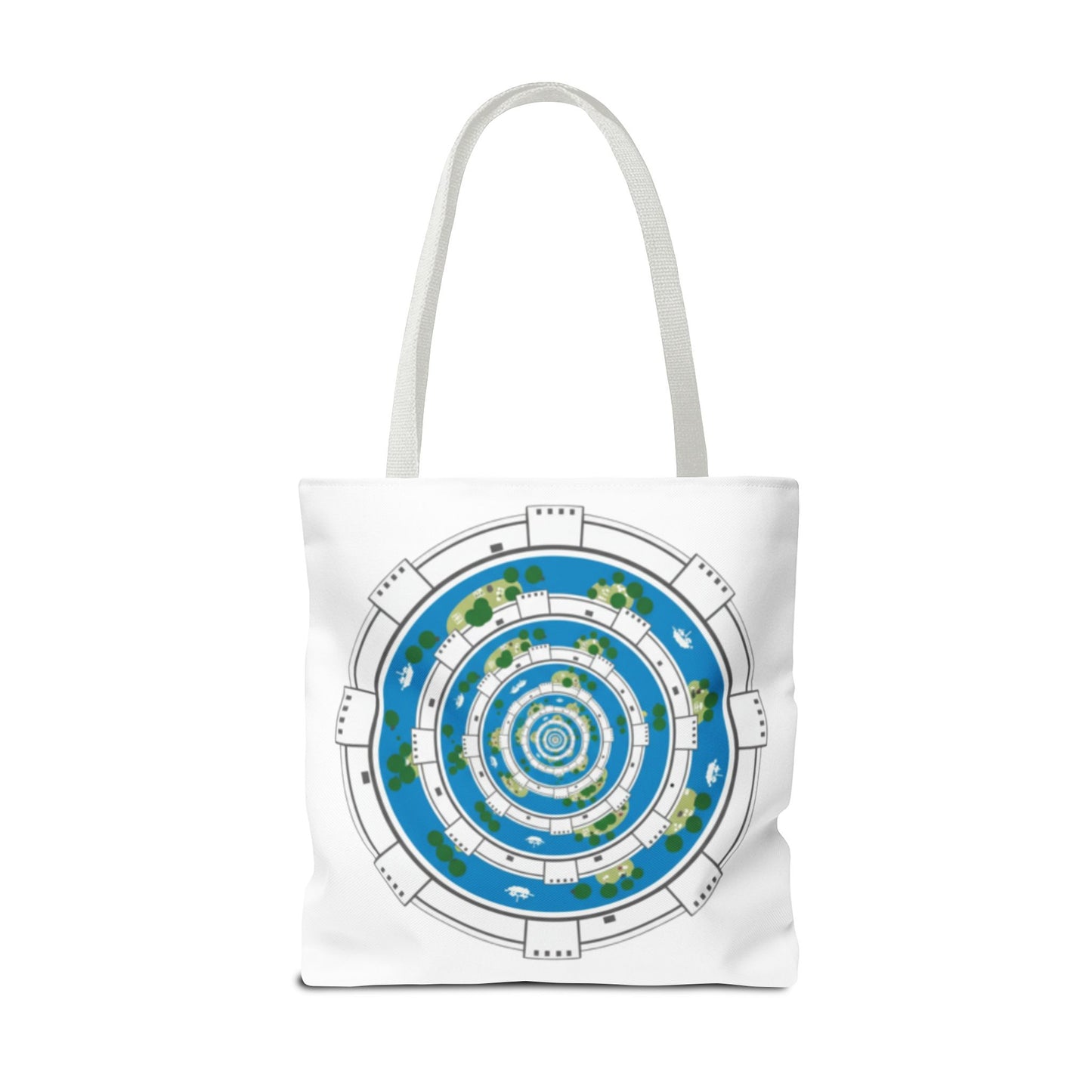 Spiral Island Tote Bag – Nautical Mandala All-Over Print Tote