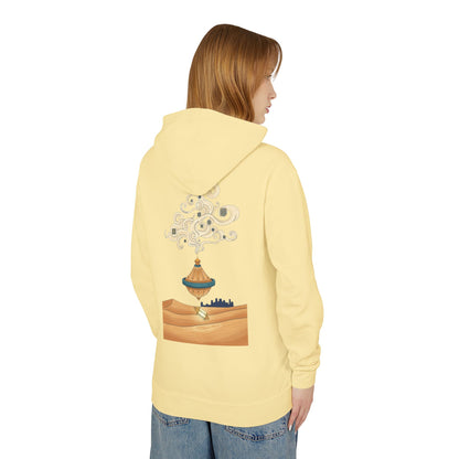 Desert Lamp Hoodie — Boho Floating Lantern Desert Sweatshirt