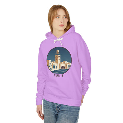 Tunis Skyline Hoodie — Minimalist Tunis Travel Sweatshirt