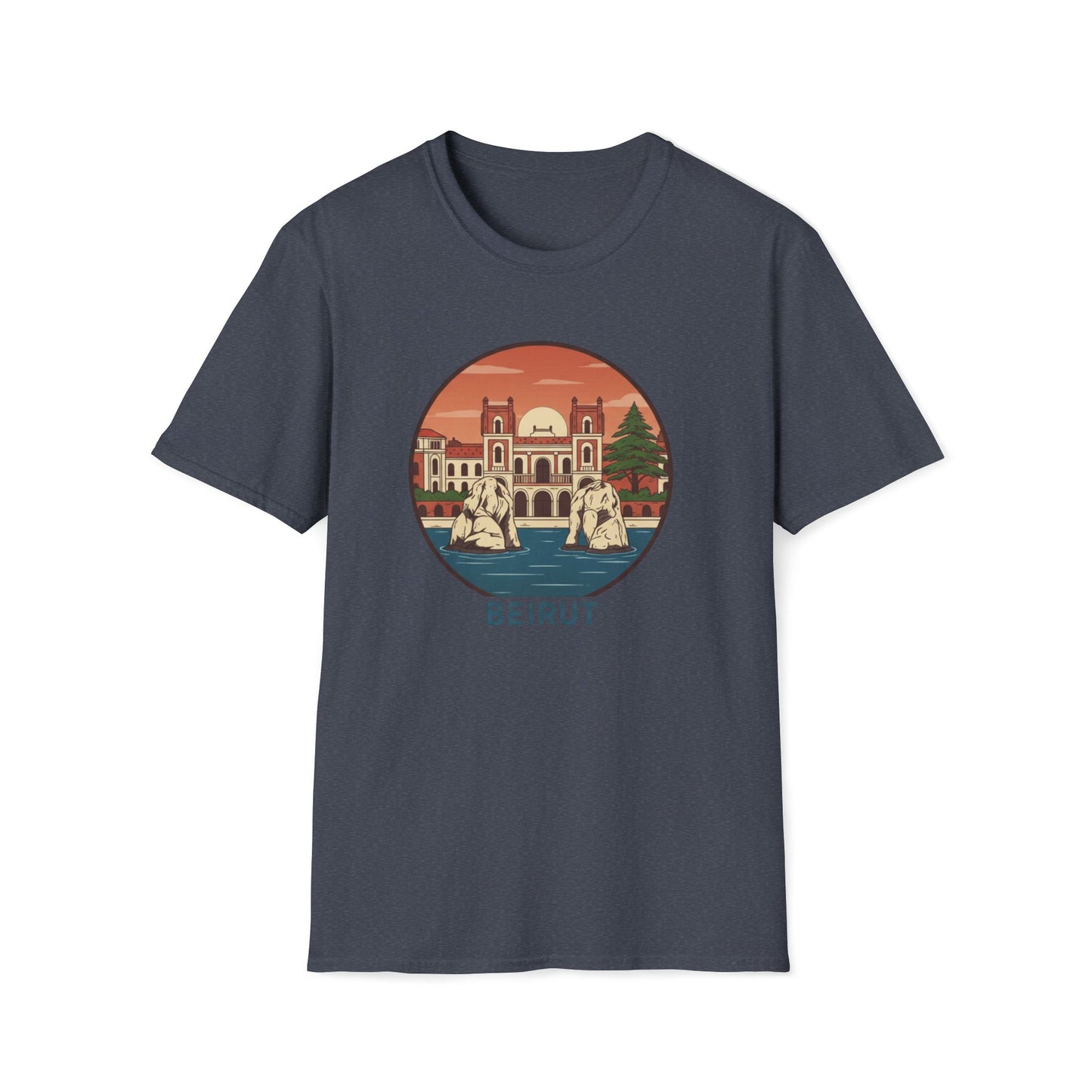 Beirut Vintage Landmark T-Shirt — Retro Cityscape Tee