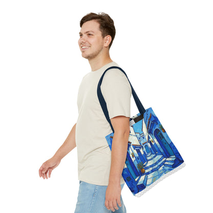 Mediterranean Blue Alley Tote