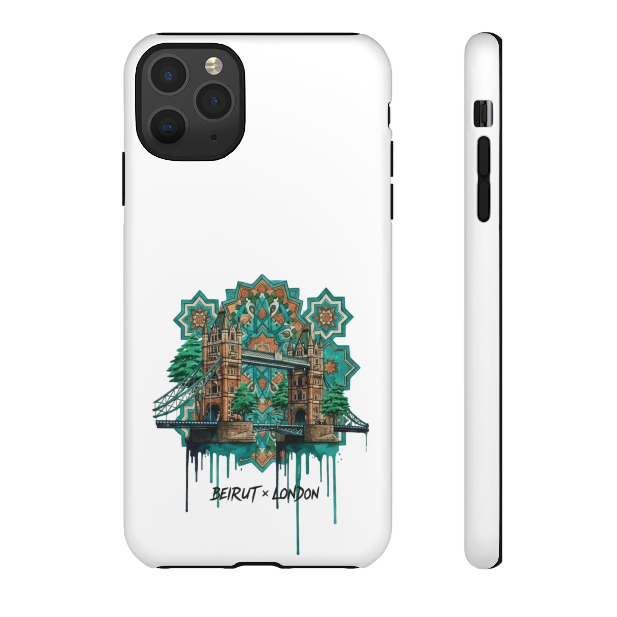 Beirut x London Ornate Phone Case — Turquoise Mosaic Gateway Design